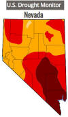 State of Nevada Map Drought Conditions